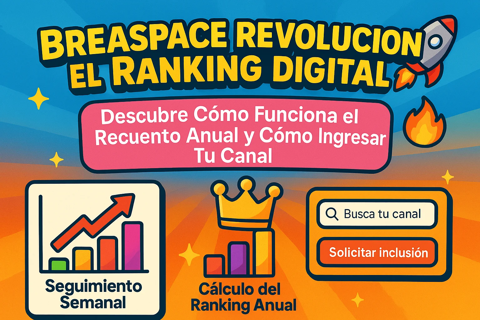 Breaspace Revoluciona el Ranking Digital: Descubre Cómo Funciona el Recuento Anual y Cómo Ingresar Tu Canal 🚀🔥