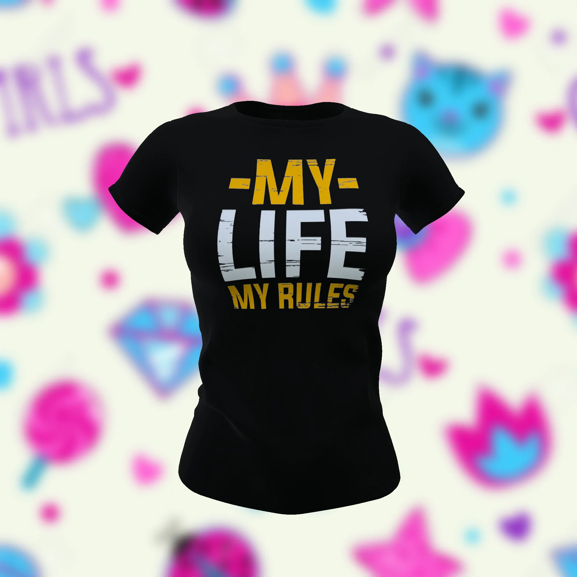 Camiseta "MY LIFE, MY RULES" - Actitud que Impone