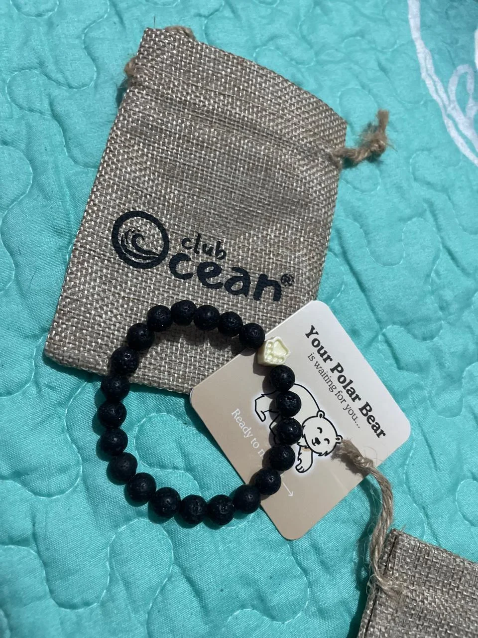 Pulsera Club Ocean 🌊 Piedras Volcánicas Naturales con Causa | Protección y Estilo